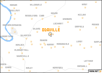 map of Odaville