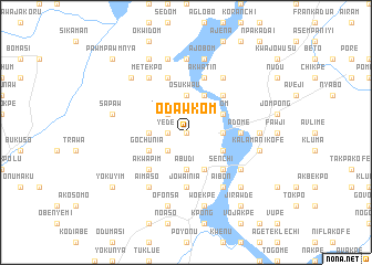 map of Odawkom