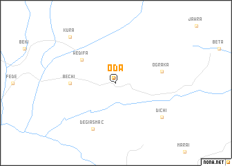 map of Oda