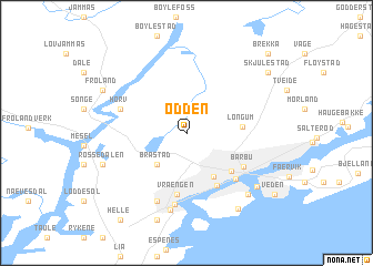 map of Odden