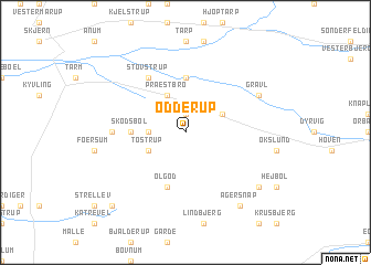 map of Odderup