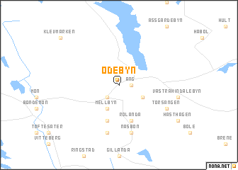 map of Ödebyn