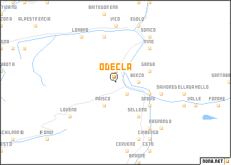 map of Odecla