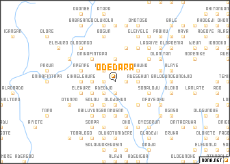 map of Odedara