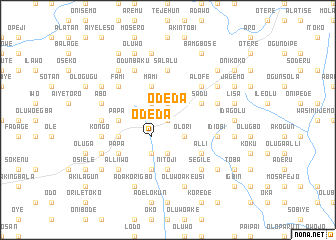 map of Odeda