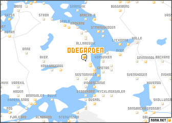 map of Ödegården