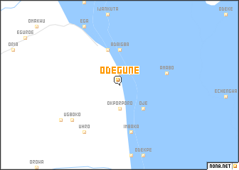 map of Odegune