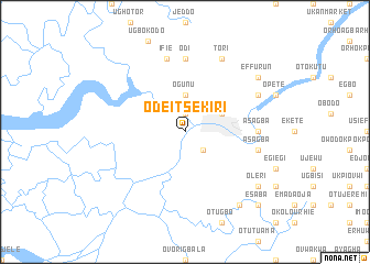 map of Ode Itsekiri