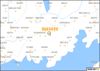 map of Odekere