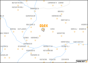 map of Ödek