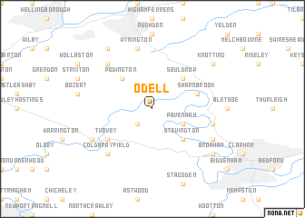 map of Odell