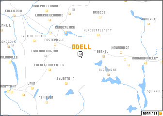 map of Odell