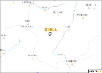 map of Odell