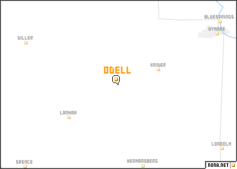 map of Odell