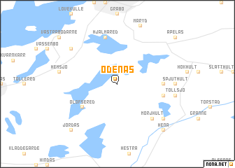 map of Ödenäs