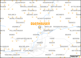 map of Odenhausen