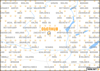 map of Ödenhub