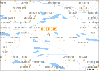 map of Odensås