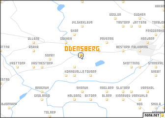 map of Odensberg