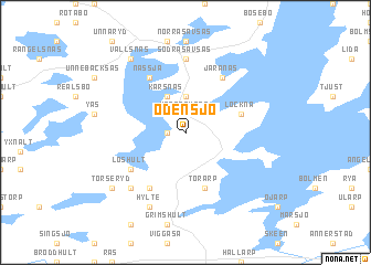 map of Odensjö
