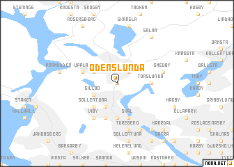 map of Odenslunda