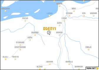 map of Odenyi