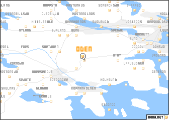 map of Öden