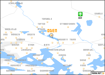 map of Öden