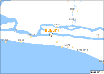 map of Ode Omi