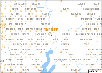 map of Odeote