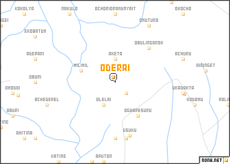 map of Oderai