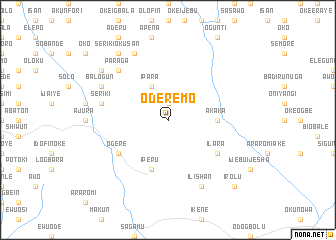 map of Ode Remo