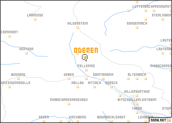 map of Oderen