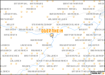 map of Odernheim