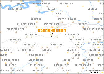 map of Odershausen