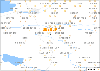 map of Oderup