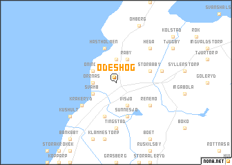 map of Ödeshög