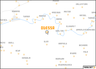 map of Odessa