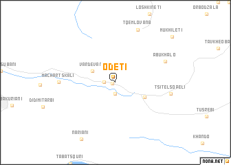 map of Odeti