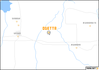 map of Odetta