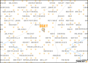 map of Odet