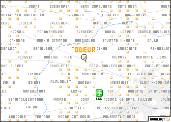 map of Odeur