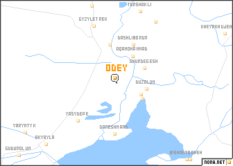 map of Ödey