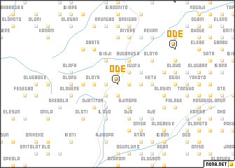 map of Ode