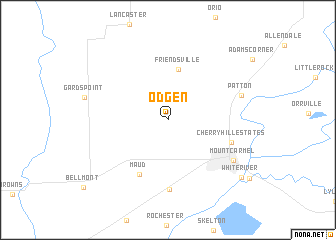 map of Odgen