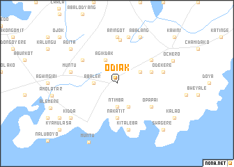 map of Odiak