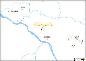 map of Odiambanga