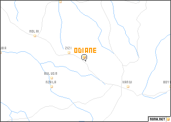 map of Odiane