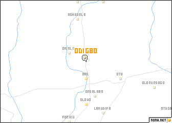 map of Odigbo