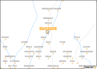 map of Odigouro